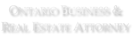 Ontario Business &  Real Estate Attorney